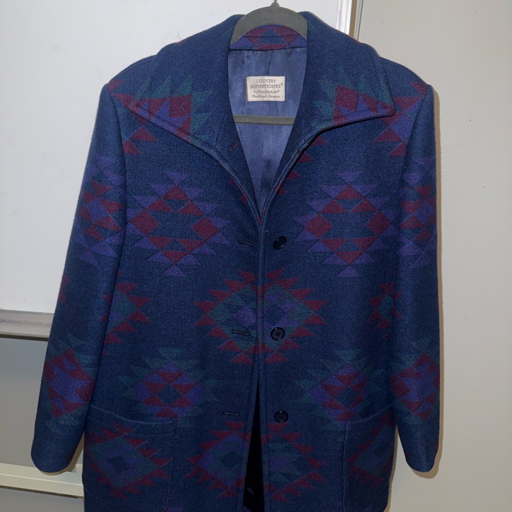 Pendleton Country Sophisticates Women’s Coat Aztec pattern - Picture 1 of 6